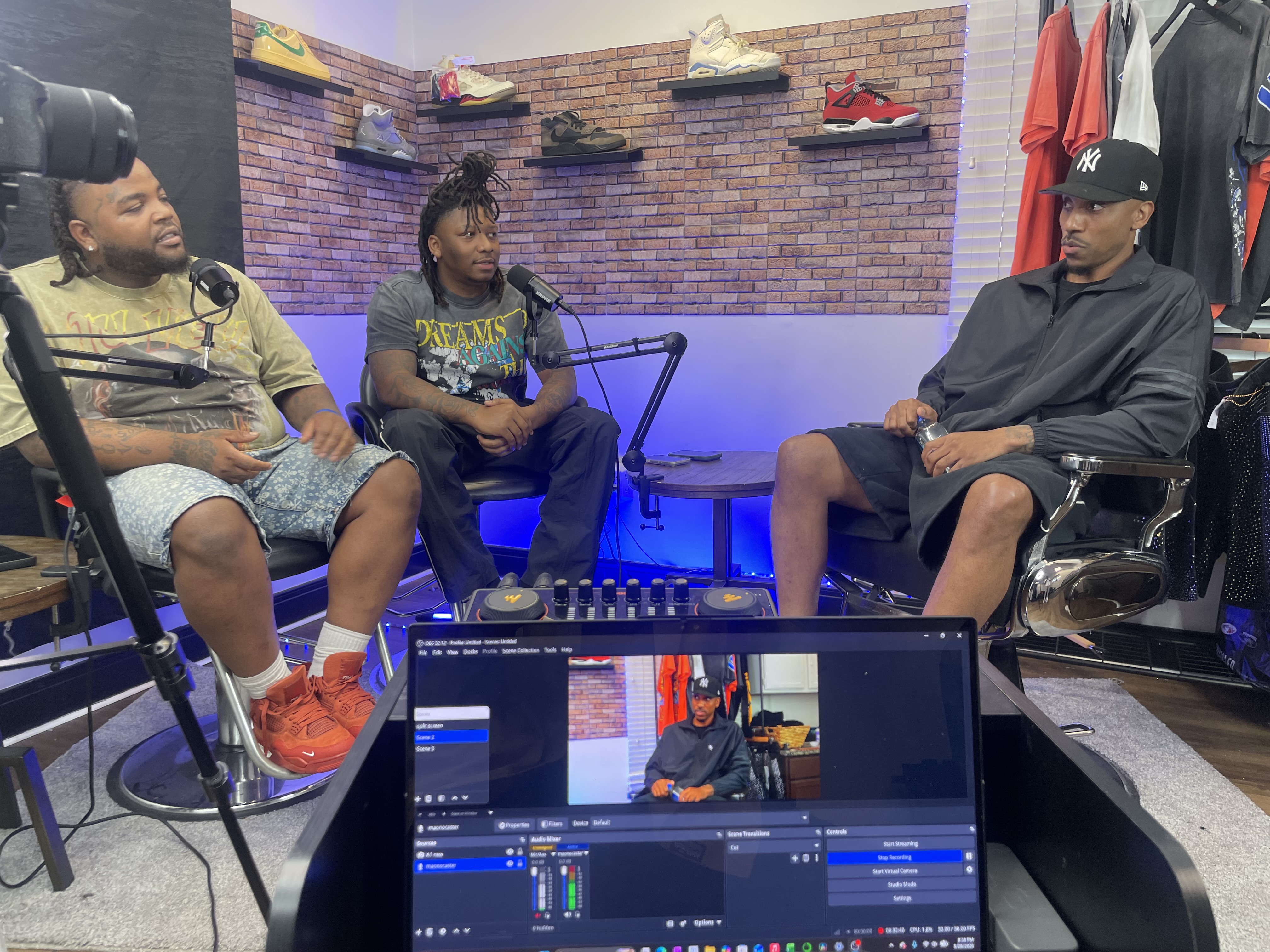 Jeff Teague on the set of The Audacity Hour — Alpha Generation Media multi-camera build-out